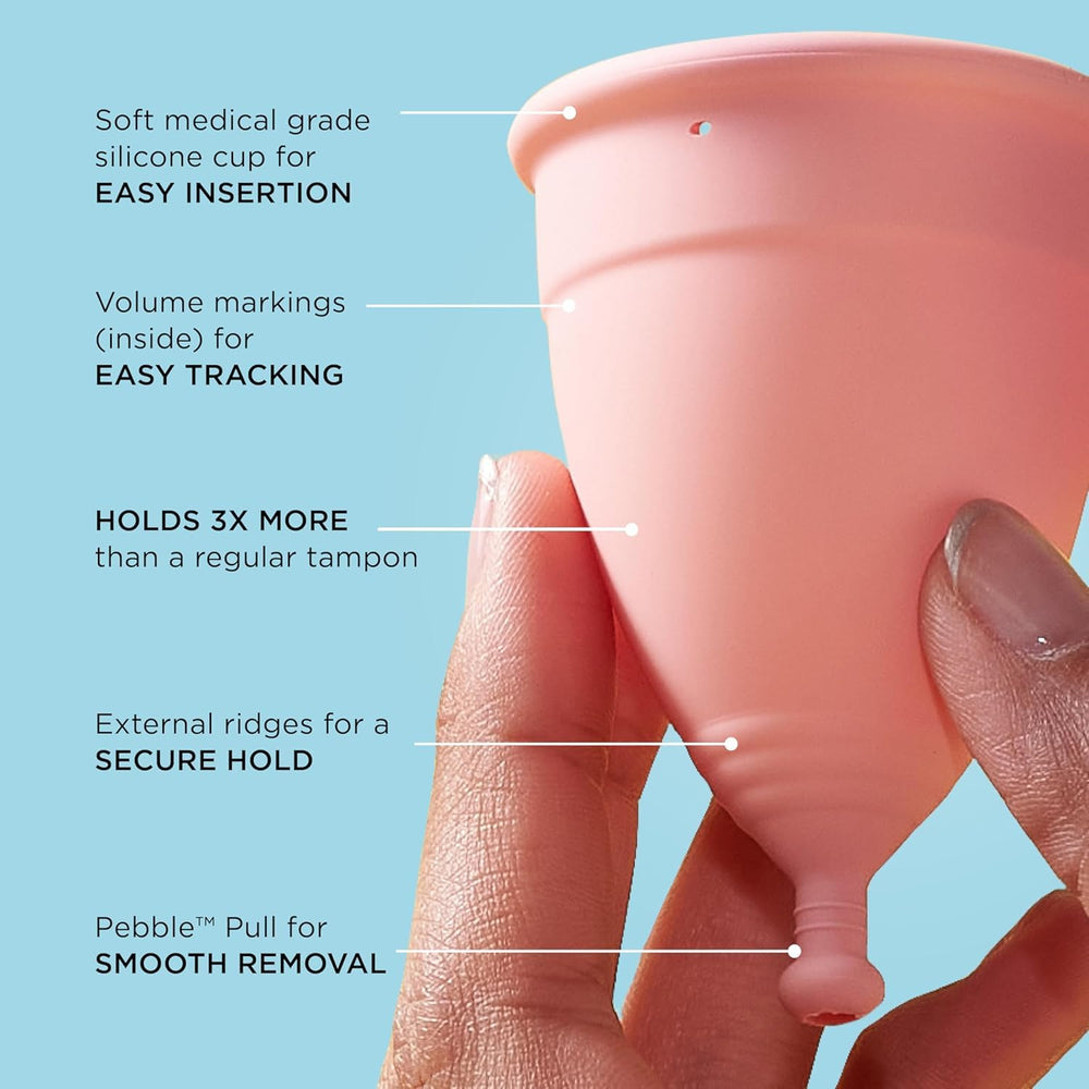 Mooncup reusable leak-proof design for heavy flow days
