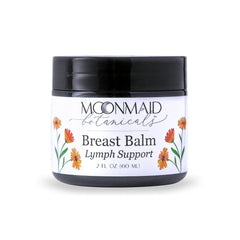 MoonMaid Breast Balm jar close-up showing natural blend for soothing breast massage
