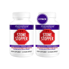 Moonstone Stone Stopper bottle with label emphasizing kidney health support