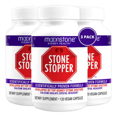 Moonstone stone stopper capsules bottle supports kidney health daily use