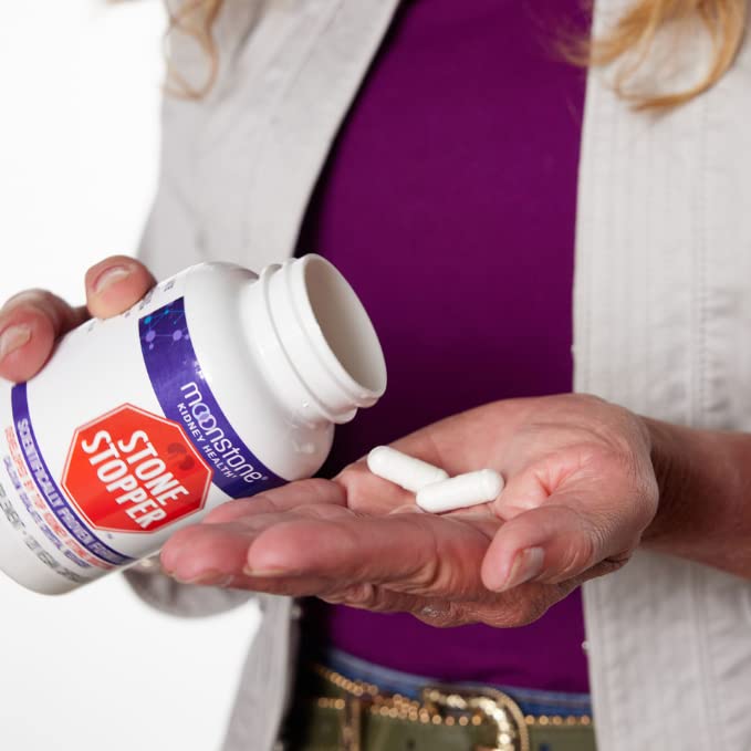 Moonstone Stone Stopper dosage capsules arranged for daily preventive use