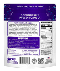 Moonstone Stone Stopper packaging highlights electrolyte powder with no sugar.