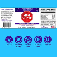 Moonstone Stone Stopper in morning routine setup for kidney health