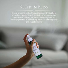 Moonwater Elixirs amethyst crystals inside spray bottle for calm energy before bed.
