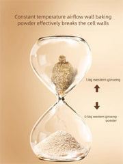MOORCHOCO ginseng powder tea-mix beside a mug suggests a balanced energy lift.