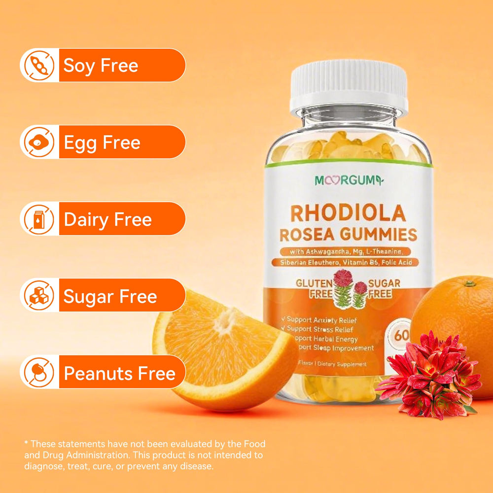 MOORGUMY Rhodiola gummies for everyday energy and calm.