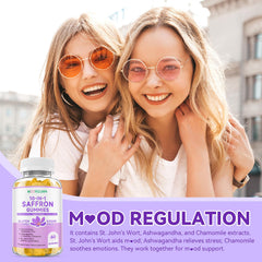 MOORGUMY saffron gummies ashwagandha-l-theanine focus support