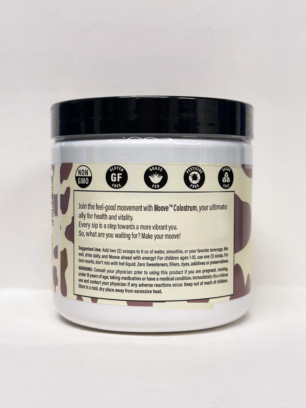 MOOVE vanilla flavor supports everyday wellness with natural protein features.