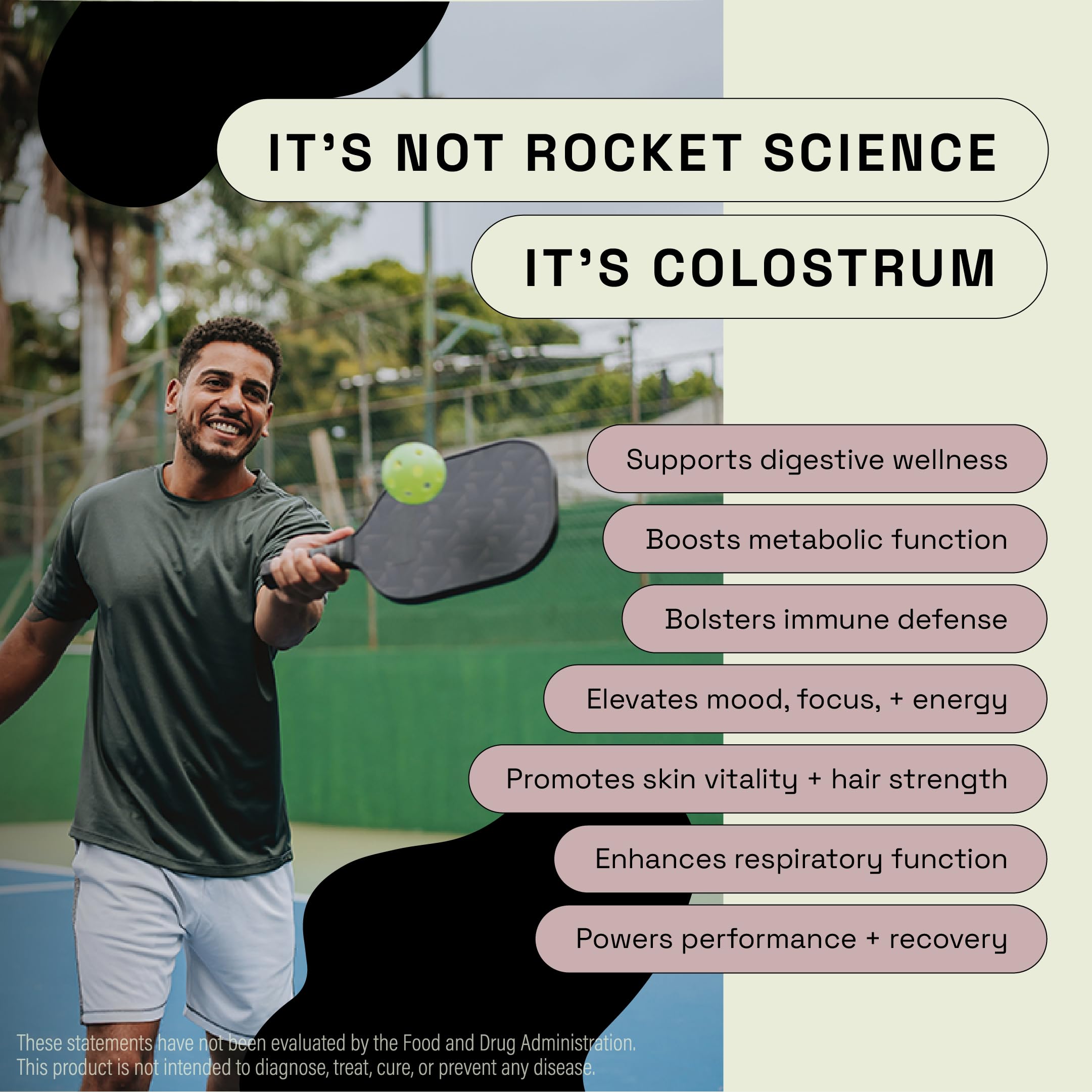 MOOVE grass-fed Dutch cows colostrum pack highlighting natural protein source