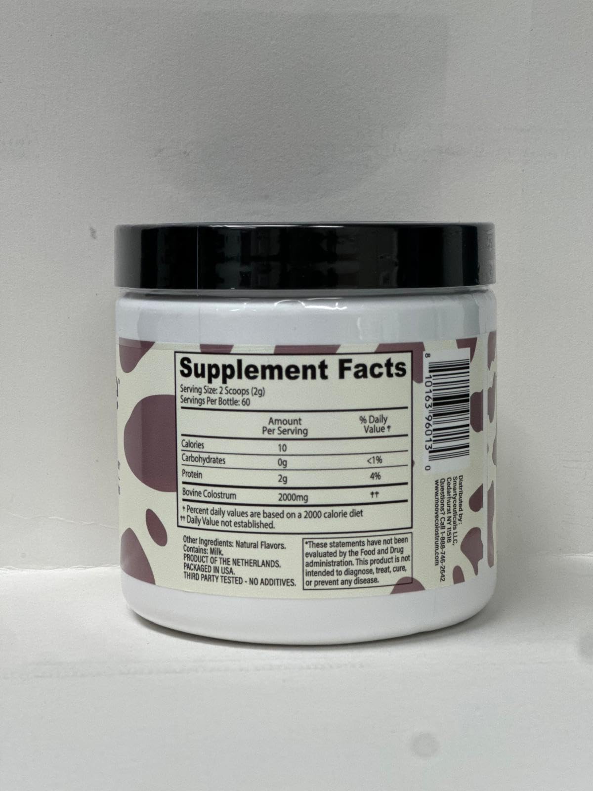 MOOVE smooth mix colostrum powder blends effortlessly into drinks.