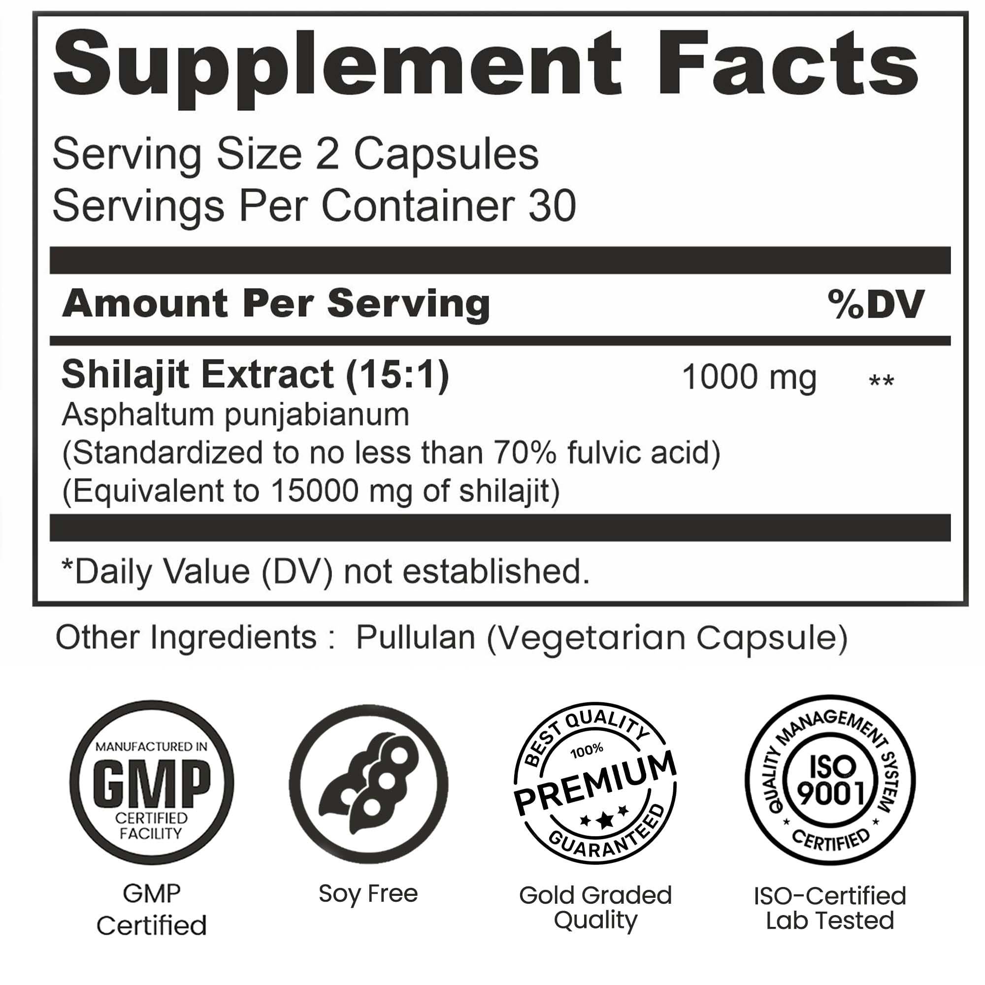 MORA IMPEX Well Being Mora Shilajit label detail highlights ingredients.