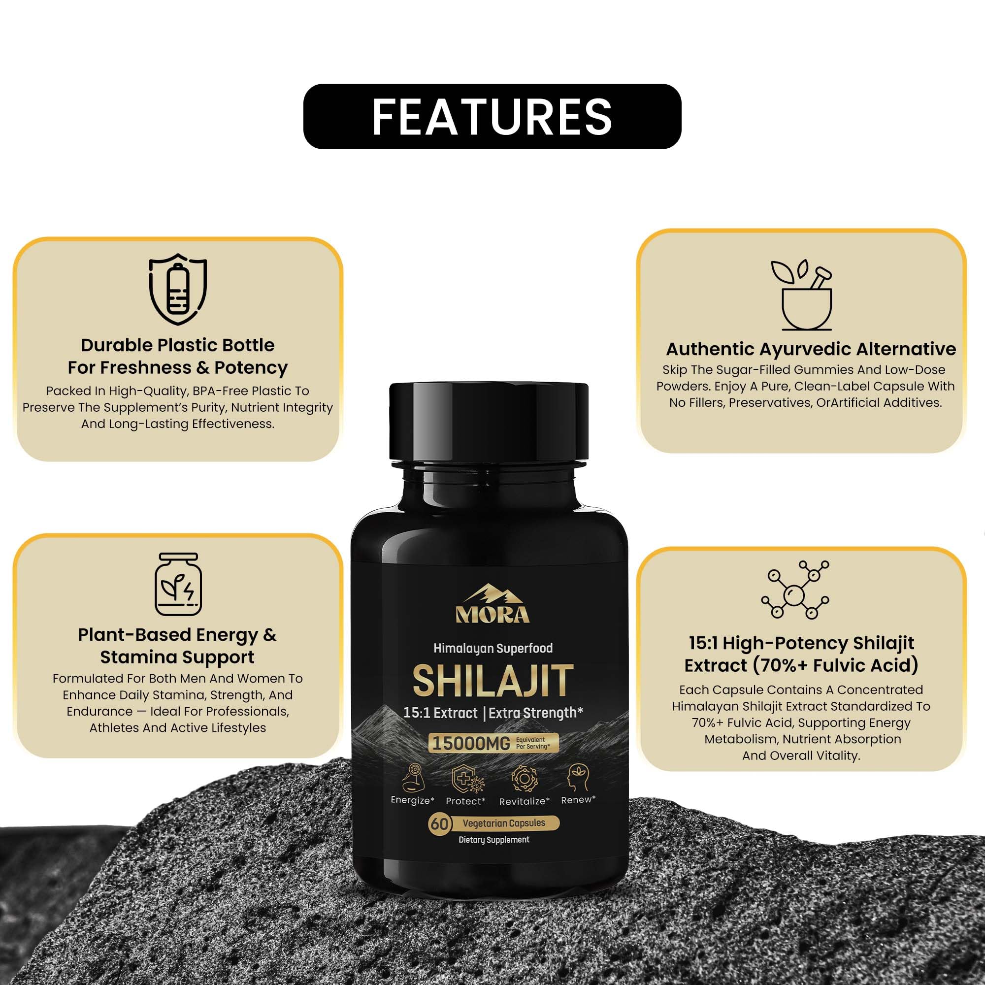 MORA IMPEX Well Being Mora Shilajit packaging box conveys quality.