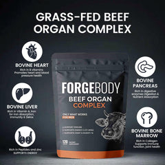 MORANDEE Forgebody label nutrition panel shown, key vitamins for overall health.