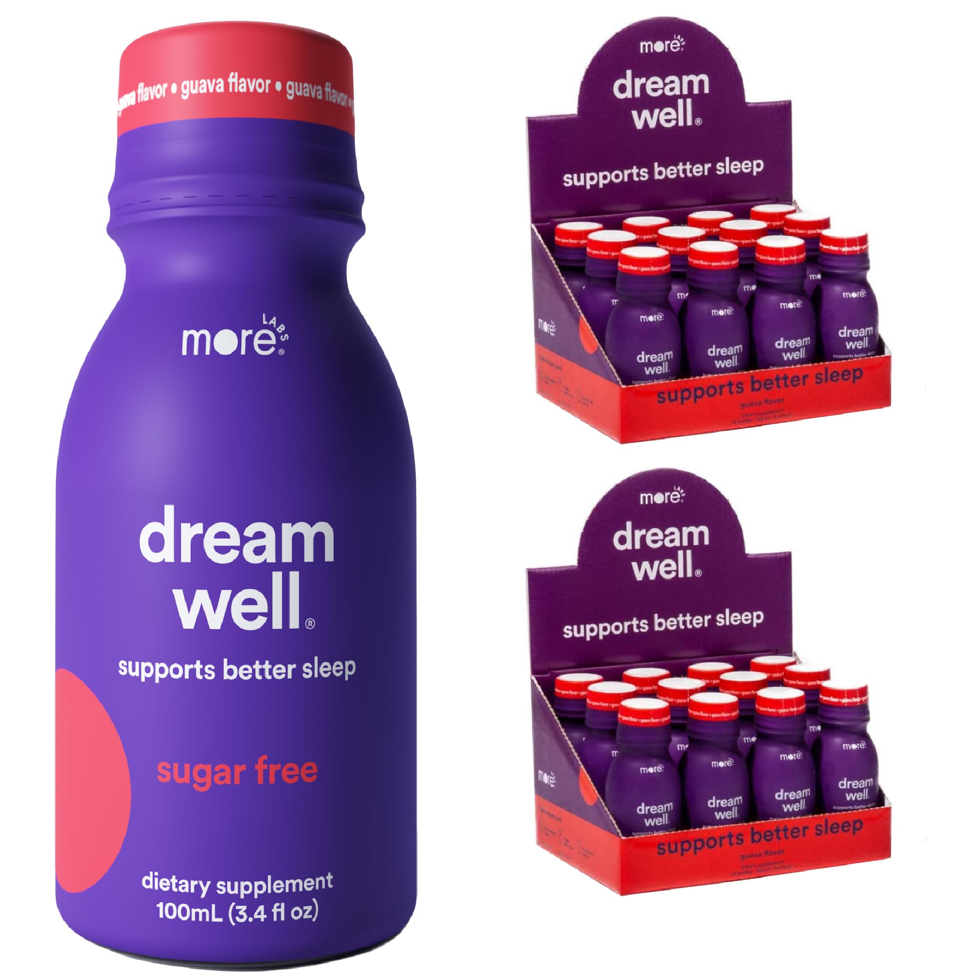 More Labs Dream Well bottle pour demonstrates an easy nightly ritual for calmer evenings and smoother sleep onset.