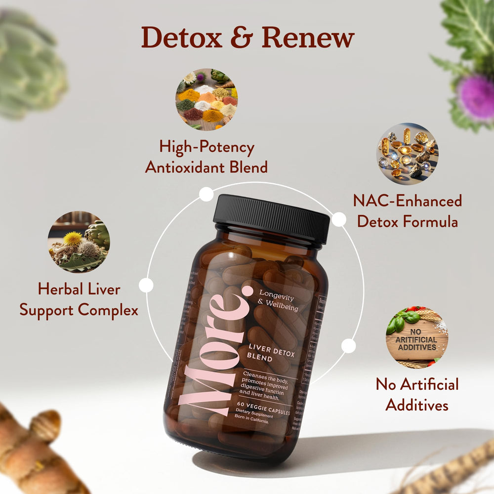 More. Liver Cleanse NAC – antioxidant-rich ingredient for steady daily liver vitality.