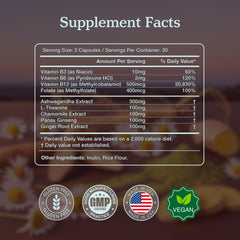 Label on More Chill Pill highlighting clean label and testing.