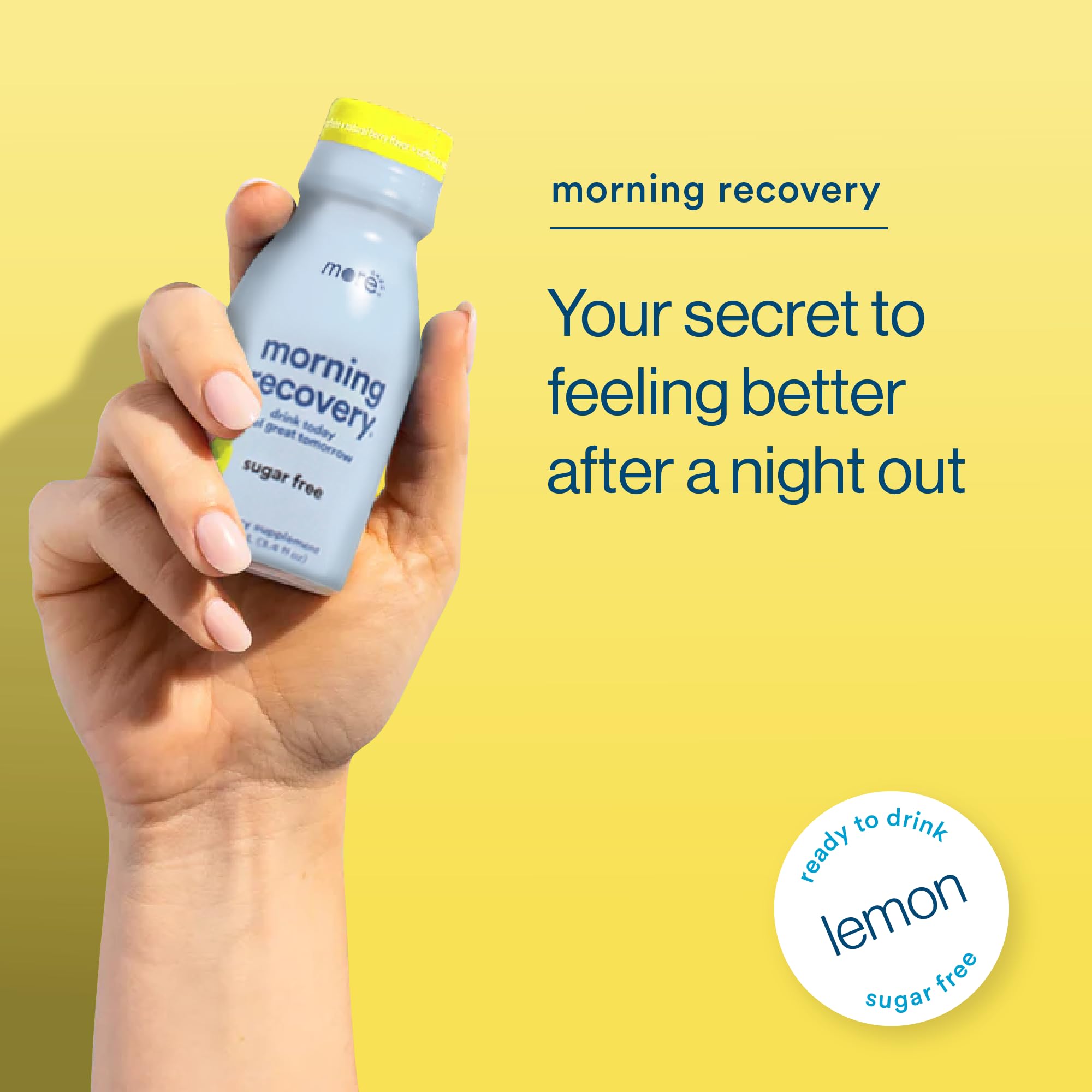 More Labs Morning Recovery 24-pack packaging for travel.