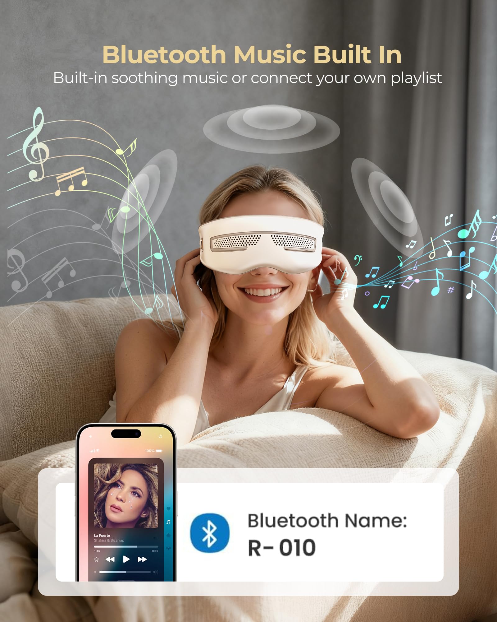 Morfone soft silicone head provides gentle, comfortable contact.