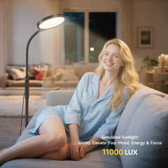 Morfone Light Therapy Lamp with remote control for easy adjustments