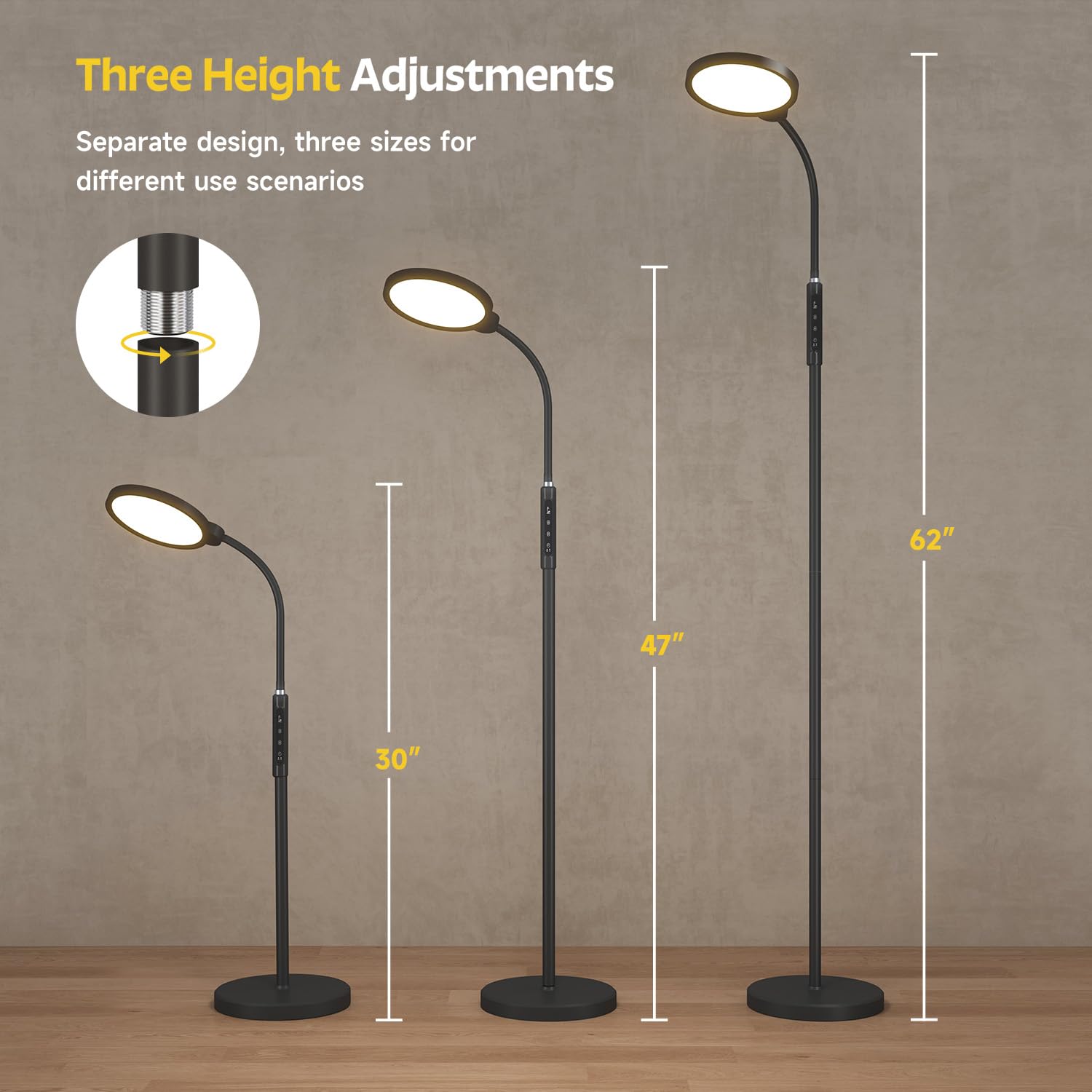 Morfone Light Therapy Lamp includes 30- and 60-minute timers