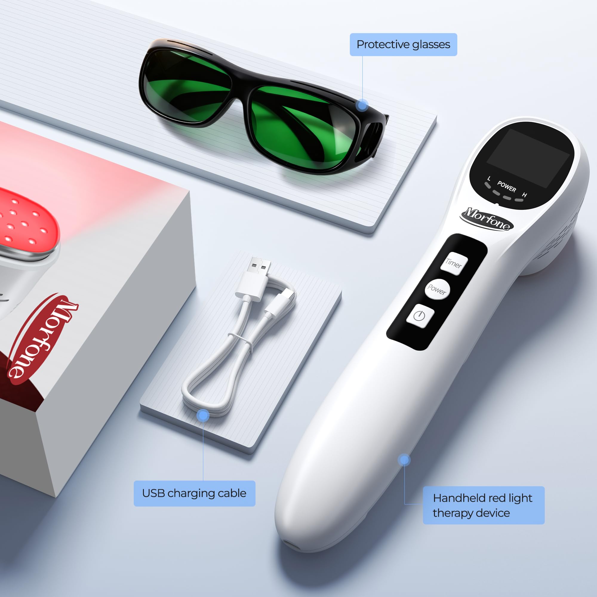 Morfone pet-friendly red light therapy for home use