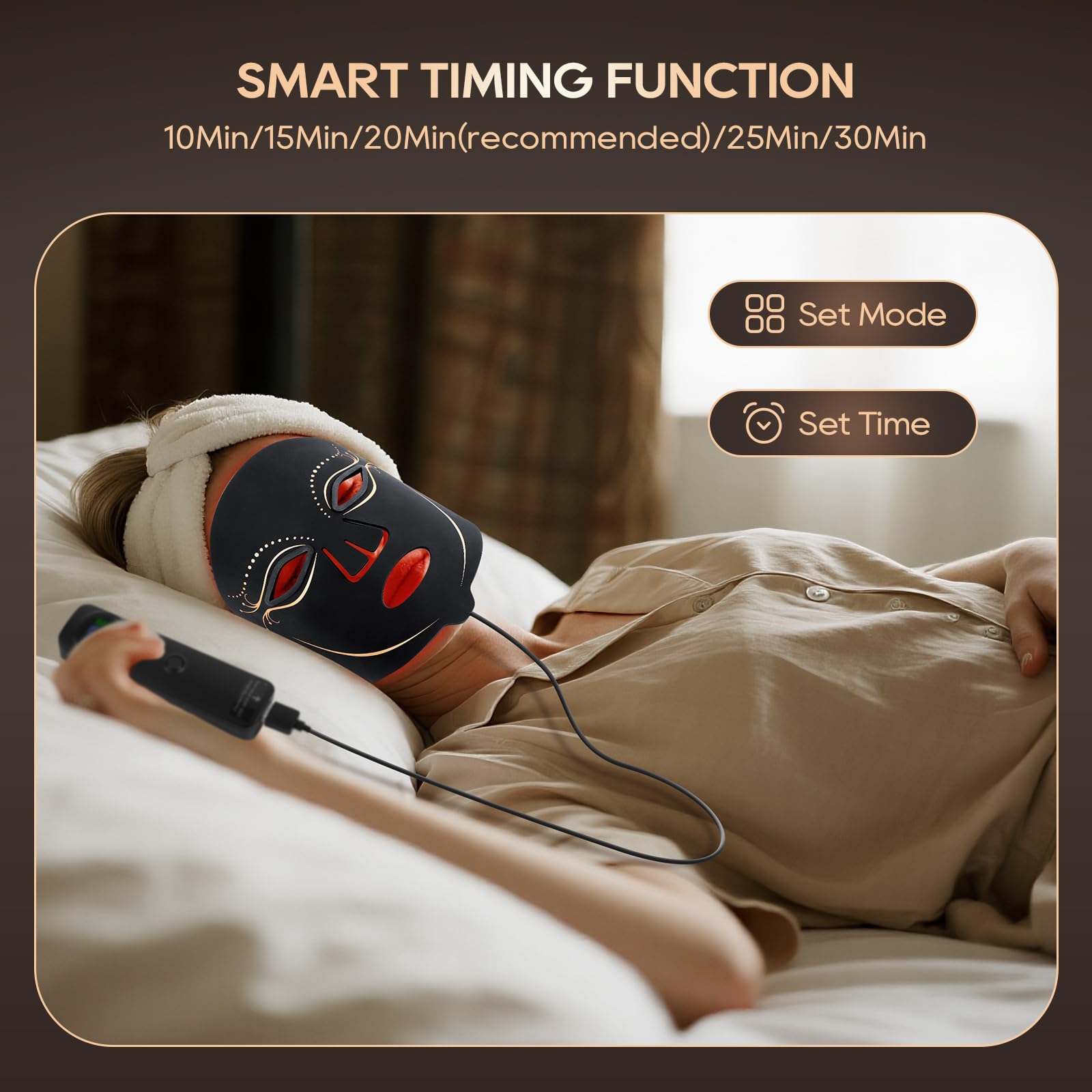 Morfone soft silicone surface rests gently on the skin during use.