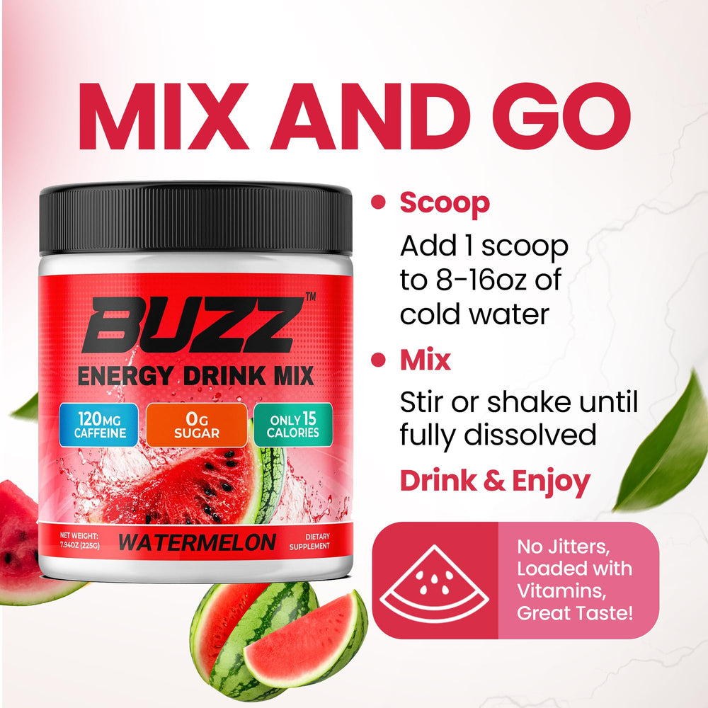Glass with prepared Morning Buzz drink ready to sip