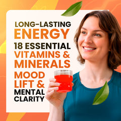 Morning Buzz label close-up highlighting ingredients and sugar-free formula.