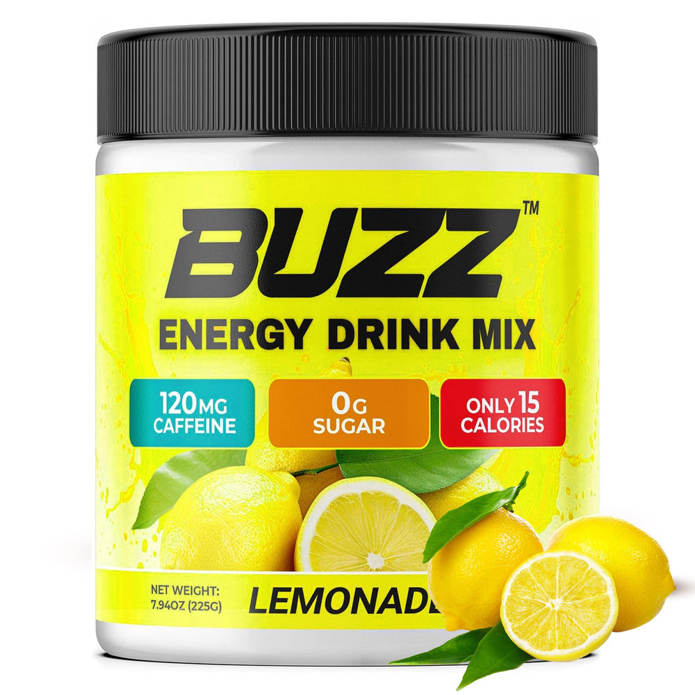 Morning Buzz Passion Fruit powder tub with vibrant flavor
