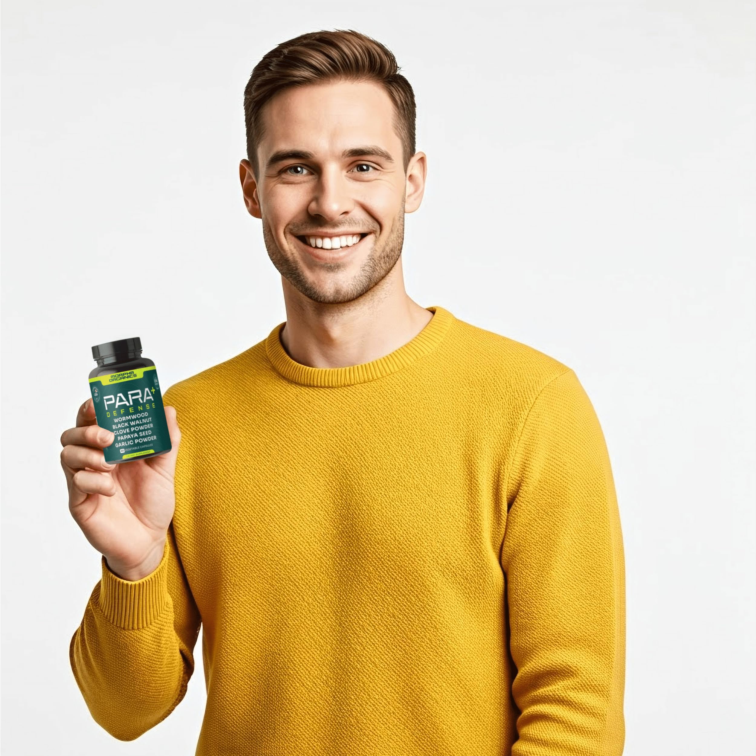 Morpha Organics garlic ingredient slices show potent herb for gut comfort.