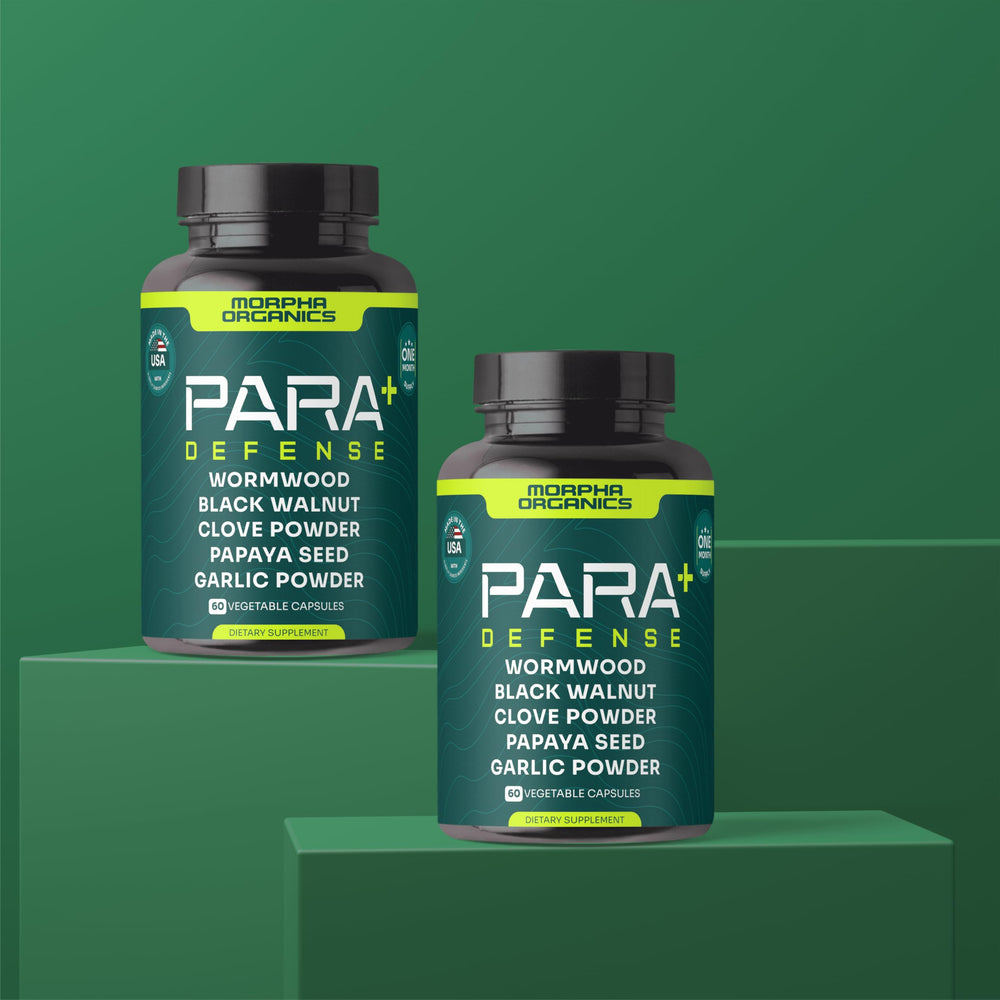 Morpha Organics papaya seed capsules illustrate enzyme-rich formula for digestion support.