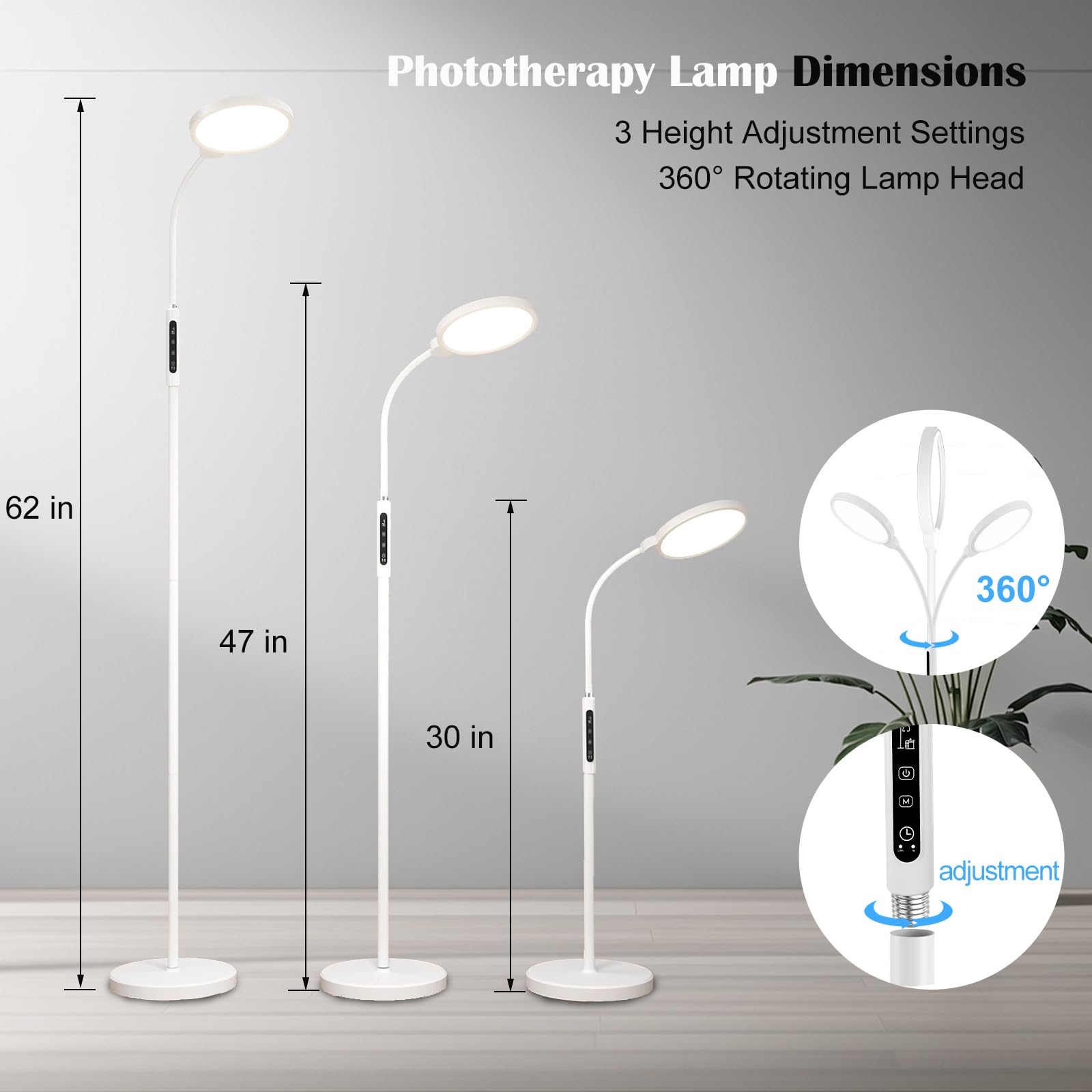 Morpholife lamp features 360° gooseneck for flexible angles.