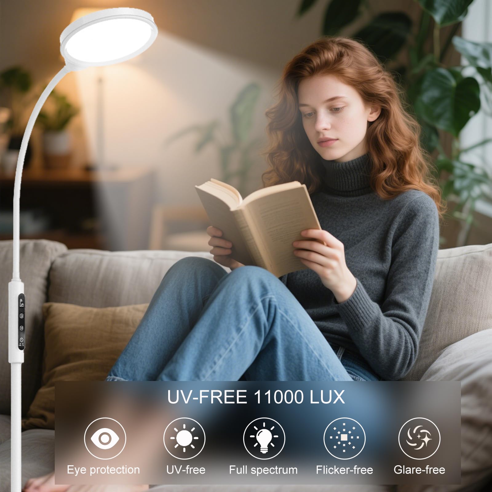 Morpholife lamp remote control for convenient operation.
