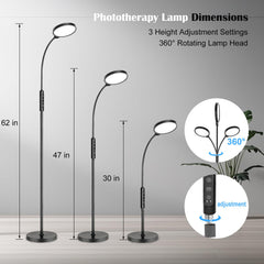 Morpholife UV-free lamp reduces glare and eye strain on overcast days.