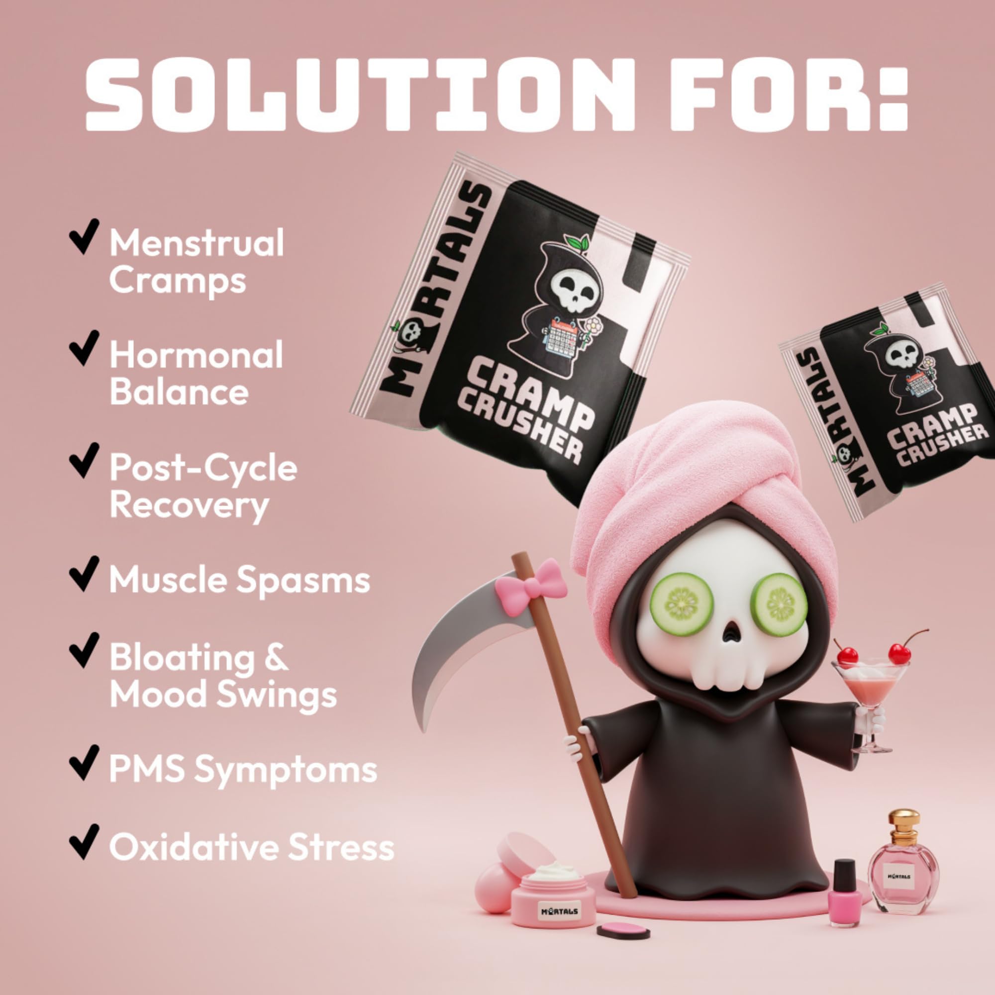Mortals Cramp Crusher daily routine image suggests steady cycle comfort.