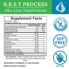 Morter Alka-Pan capsules close-up, showcasing the multi-enzyme formula.