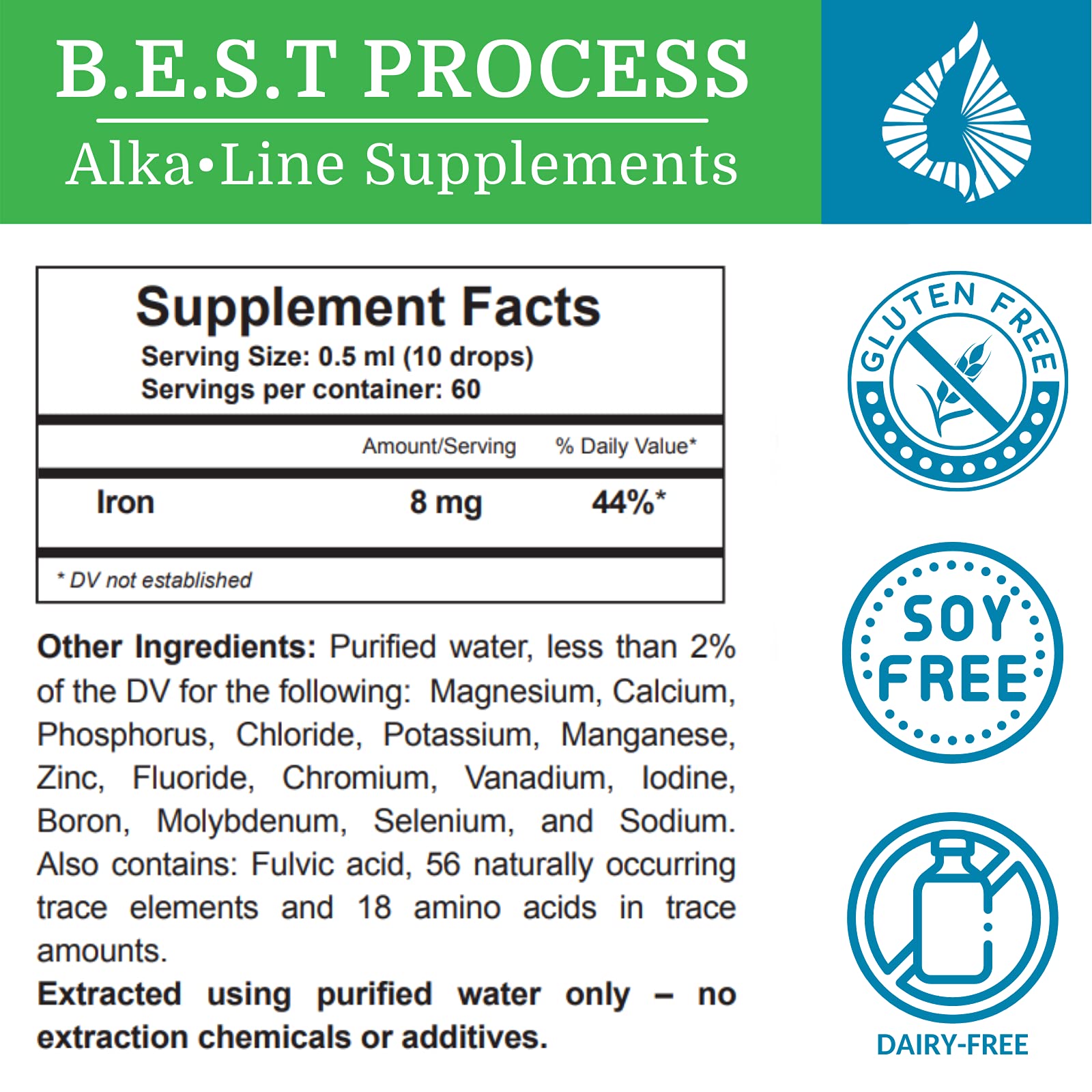 Morter HealthSystem fulvic minerals close-up highlighting full spectrum nutrition.