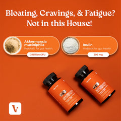 Morvits Akkermansia probiotic pouring capsules for easy daily use.