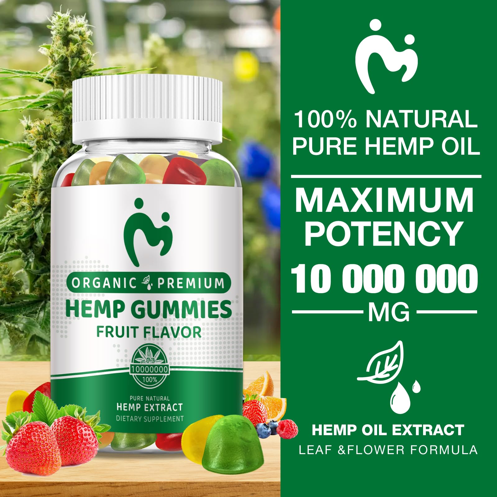 MOSRAY Hemp Gummies third-party testing stamp provides quality assurance.