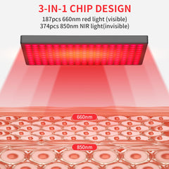 MOTAYU LED 660nm 850nm configuration emphasizes two wavelength therapy options.