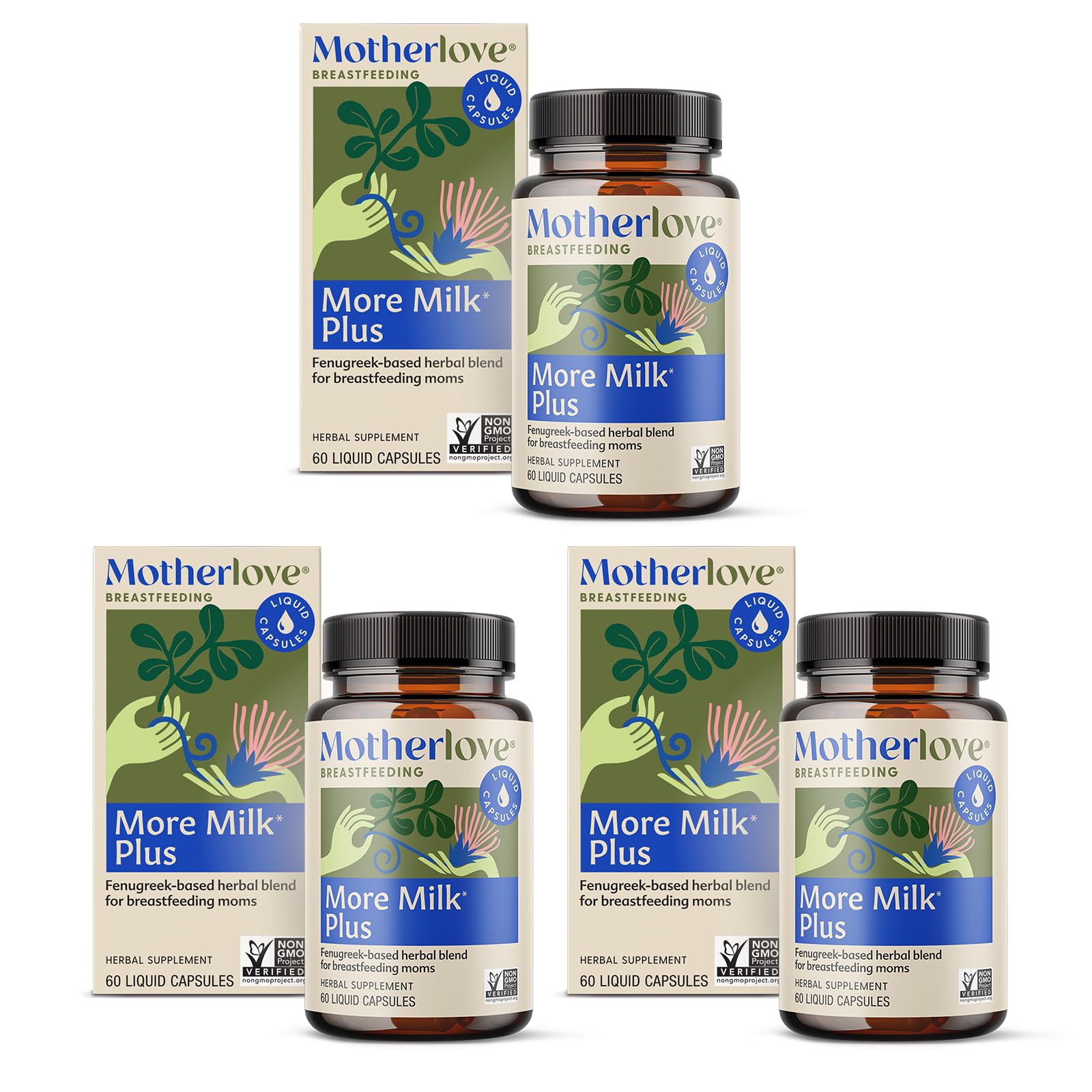 Motherlove More Milk Plus bottle pour shows convenient dosing for busy breastfeeding moms.