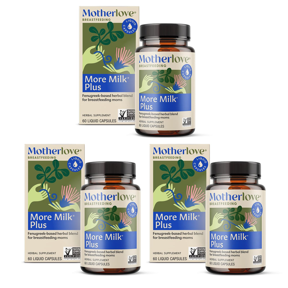 Motherlove More Milk Plus bottle pour shows convenient dosing for busy breastfeeding moms.