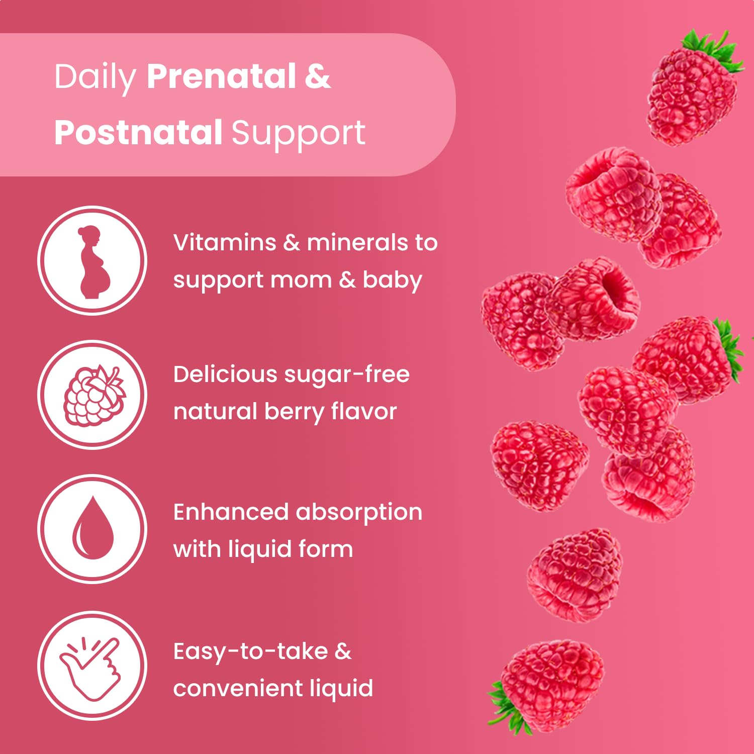 Mother's Promise liquid dosage pipette showcasing easy dispensing.