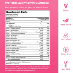 Mother's Promise vegan DHA omega-3 gummies support accessible prenatal nutrition.