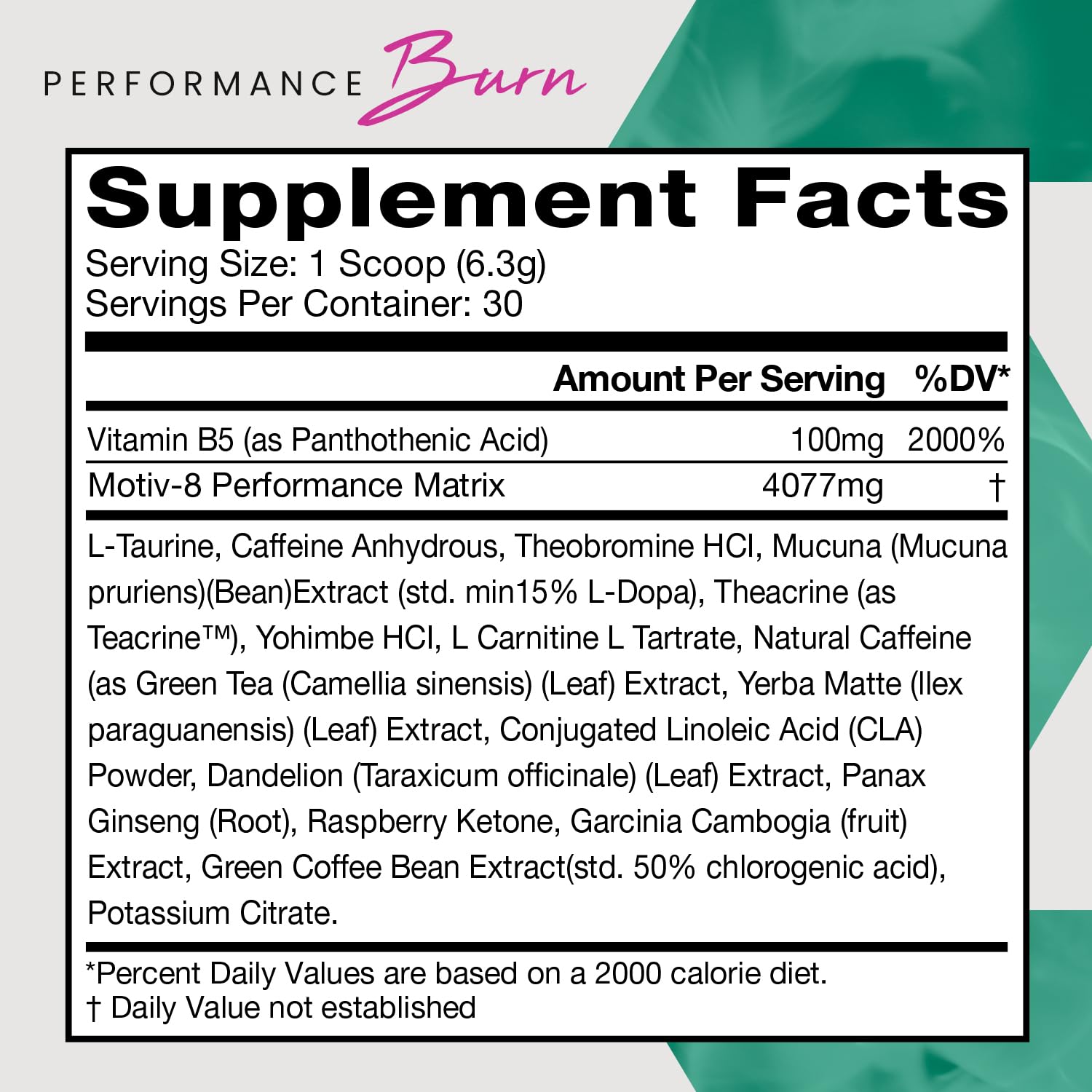 Scoop beside Motiv-8 Island Punch tub for workout focus