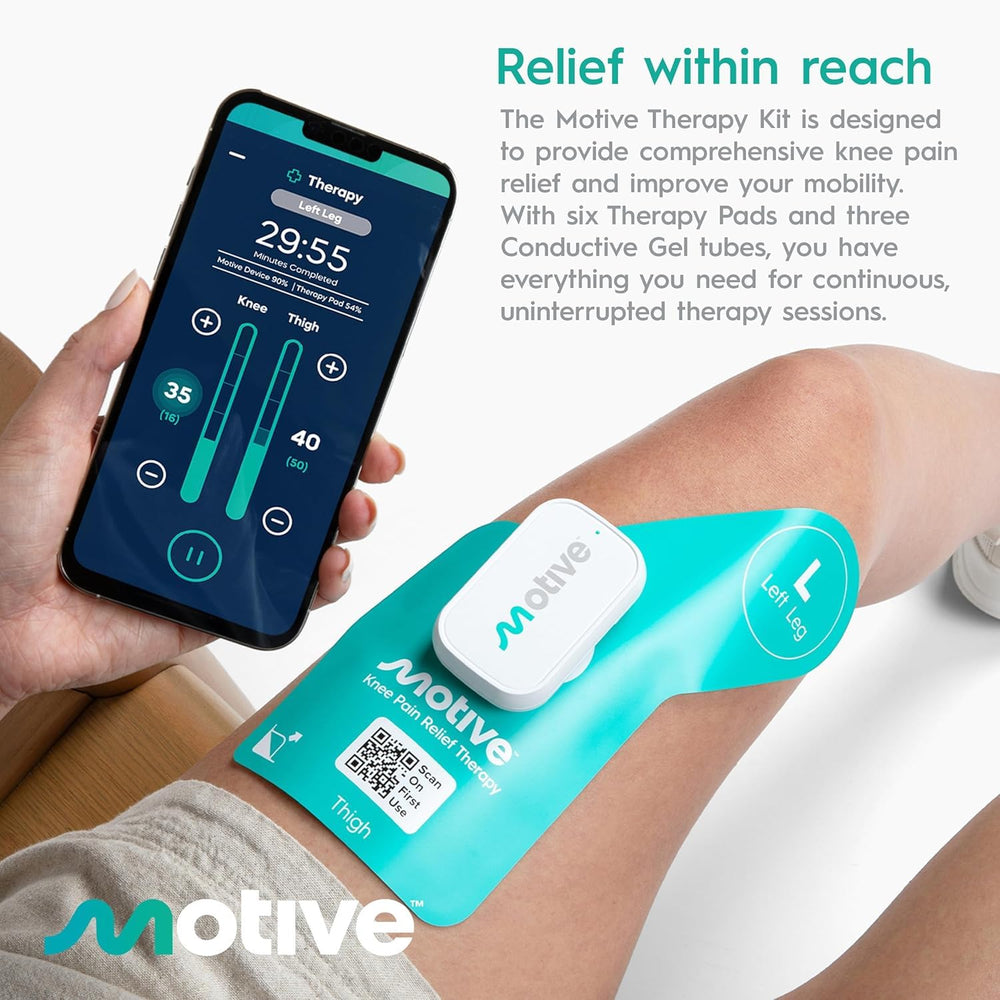 Therapy pads from Motive Knee Kit compatible with Motive Knee Device