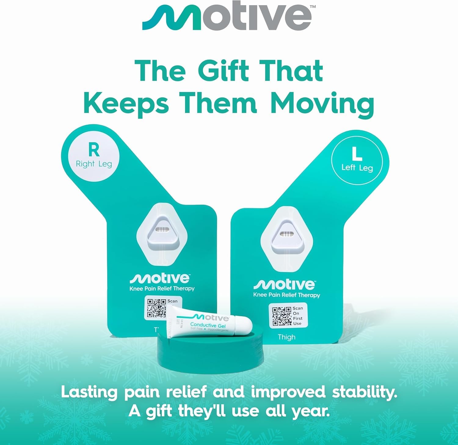 Motive Knee Therapy Kit designed for sessions on both knees