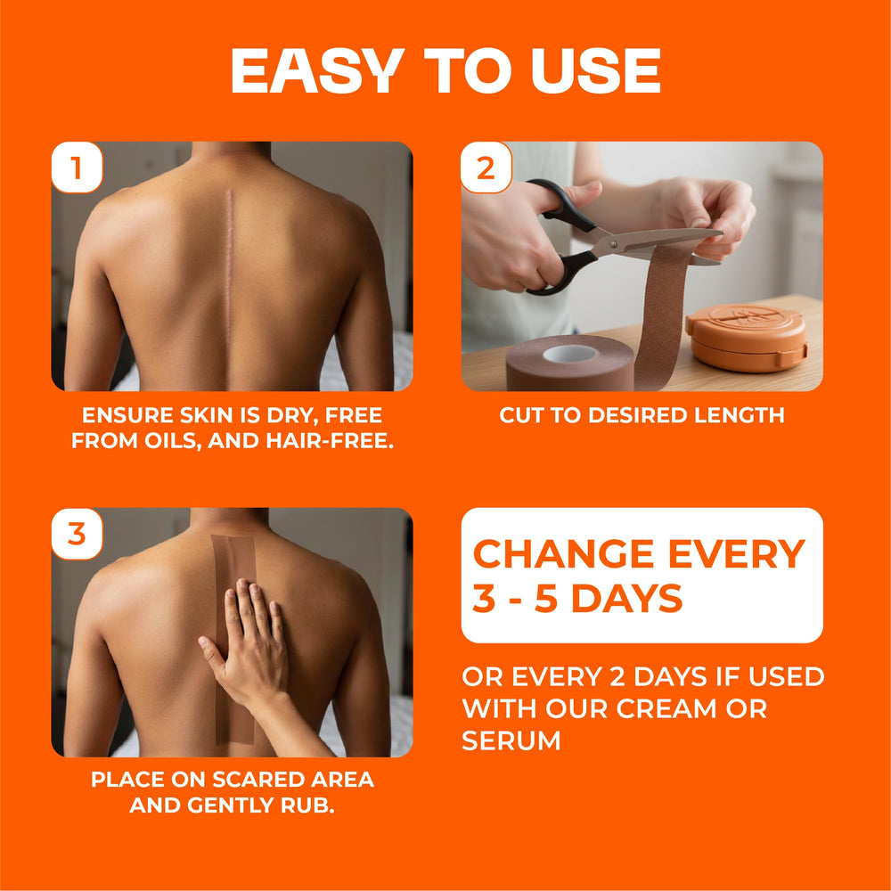 Motivo Scar Care breathable material moves with your skin.