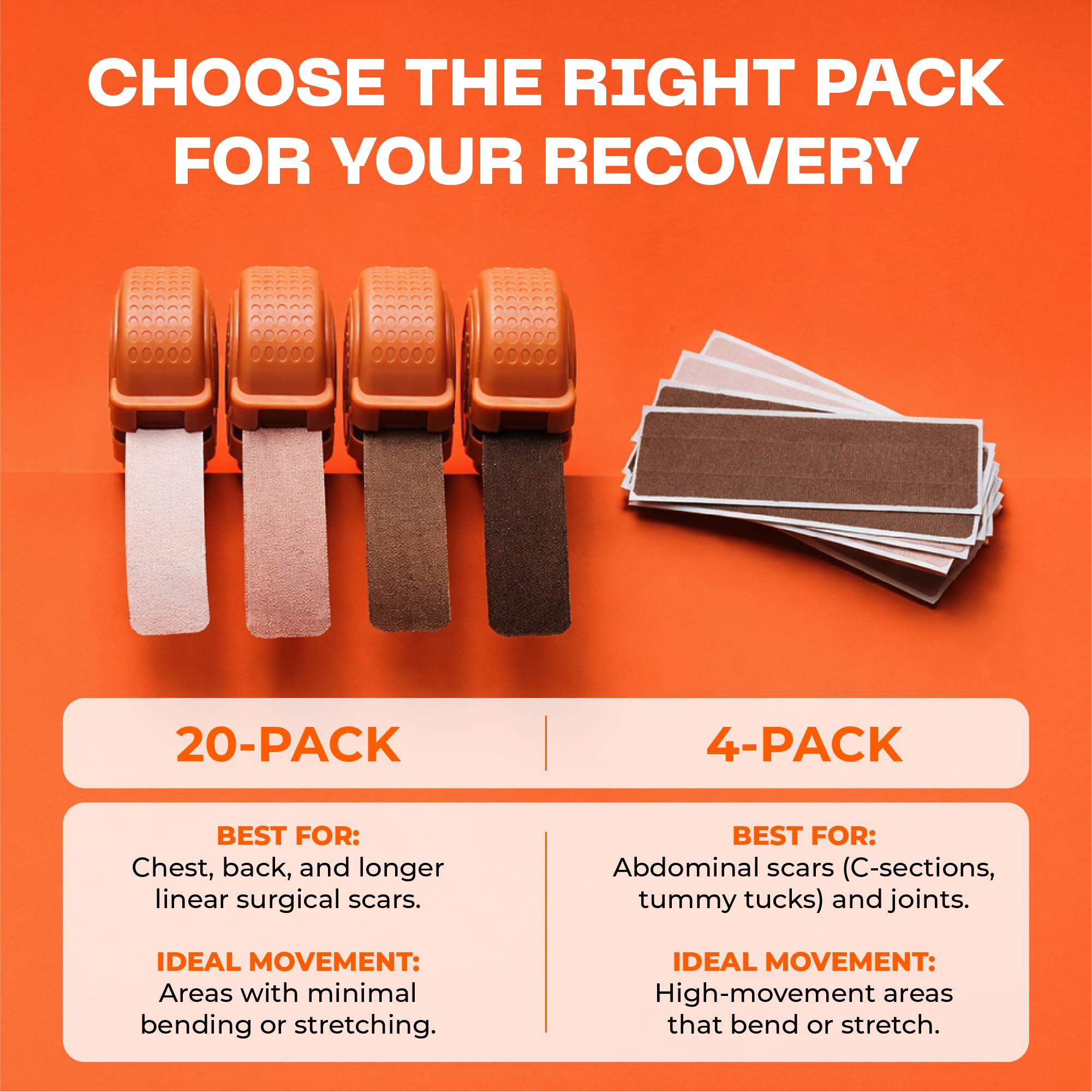 Motivo Scar Care compact packaging for easy travel.