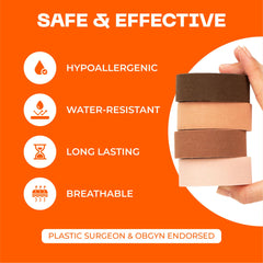 Motivo Scar Care skin-tone inclusive design fits four tones.